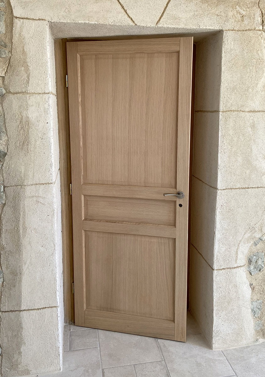 Porte intérieure  — Chêne.